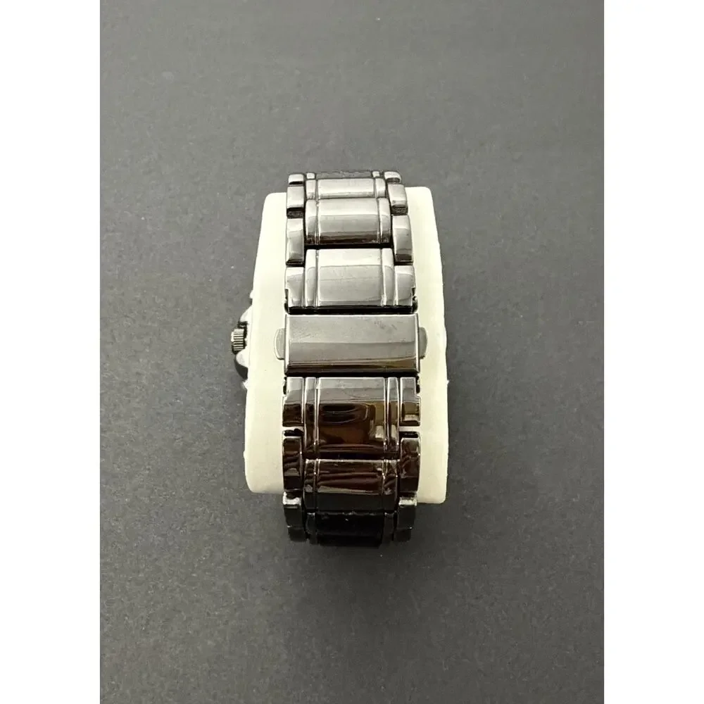MEN'S US POLO ASSN ANALOG Watch US8161 Silver / black Band. Needs Battery